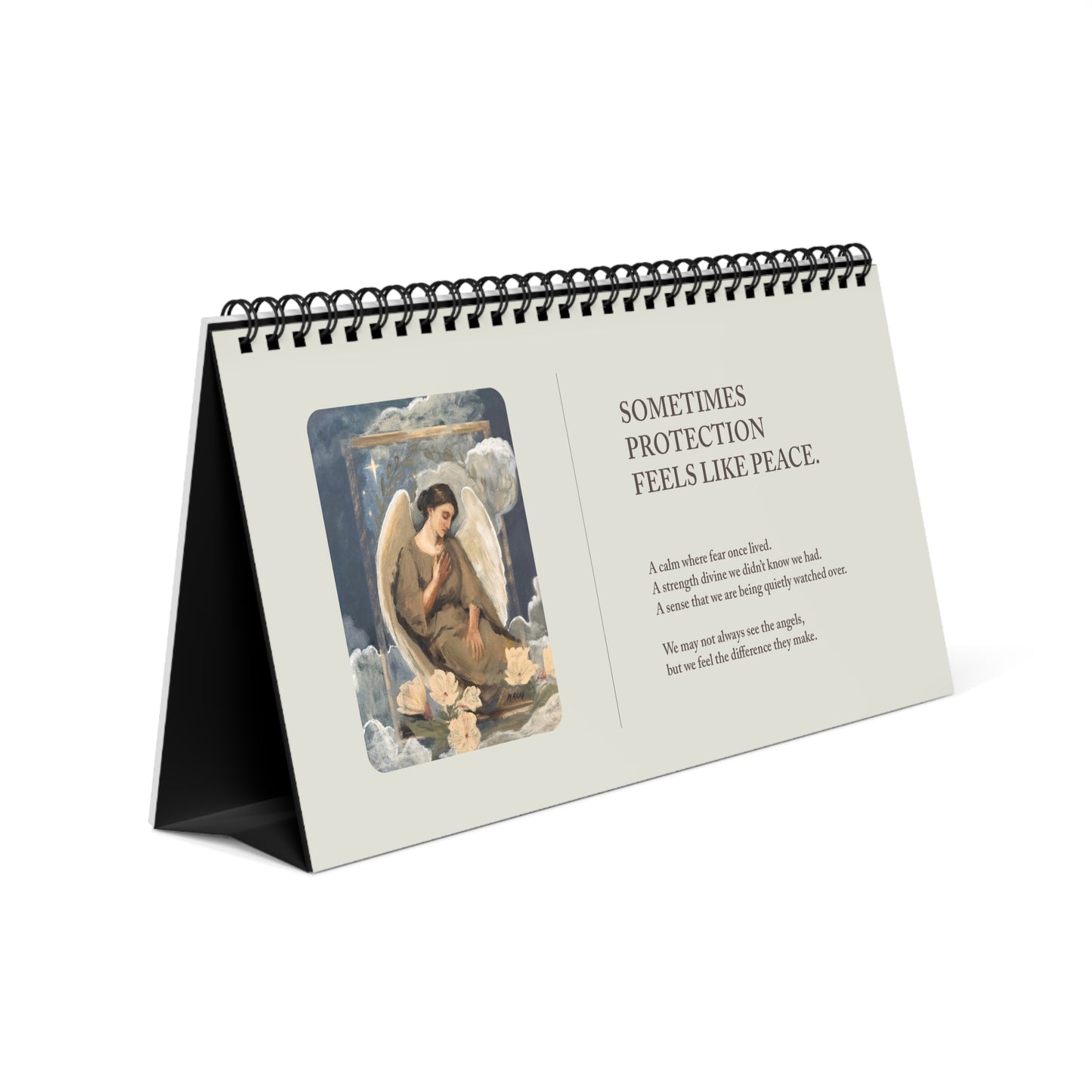 Still Waters desktop calendar | faith artwork flipbook, illustrated scenes