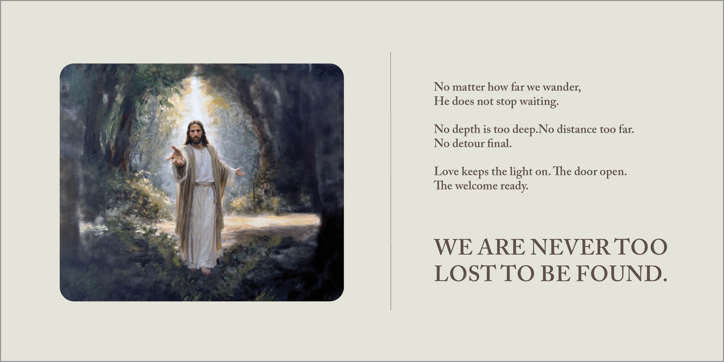 Still Waters desktop calendar | faith artwork flipbook, illustrated scenes