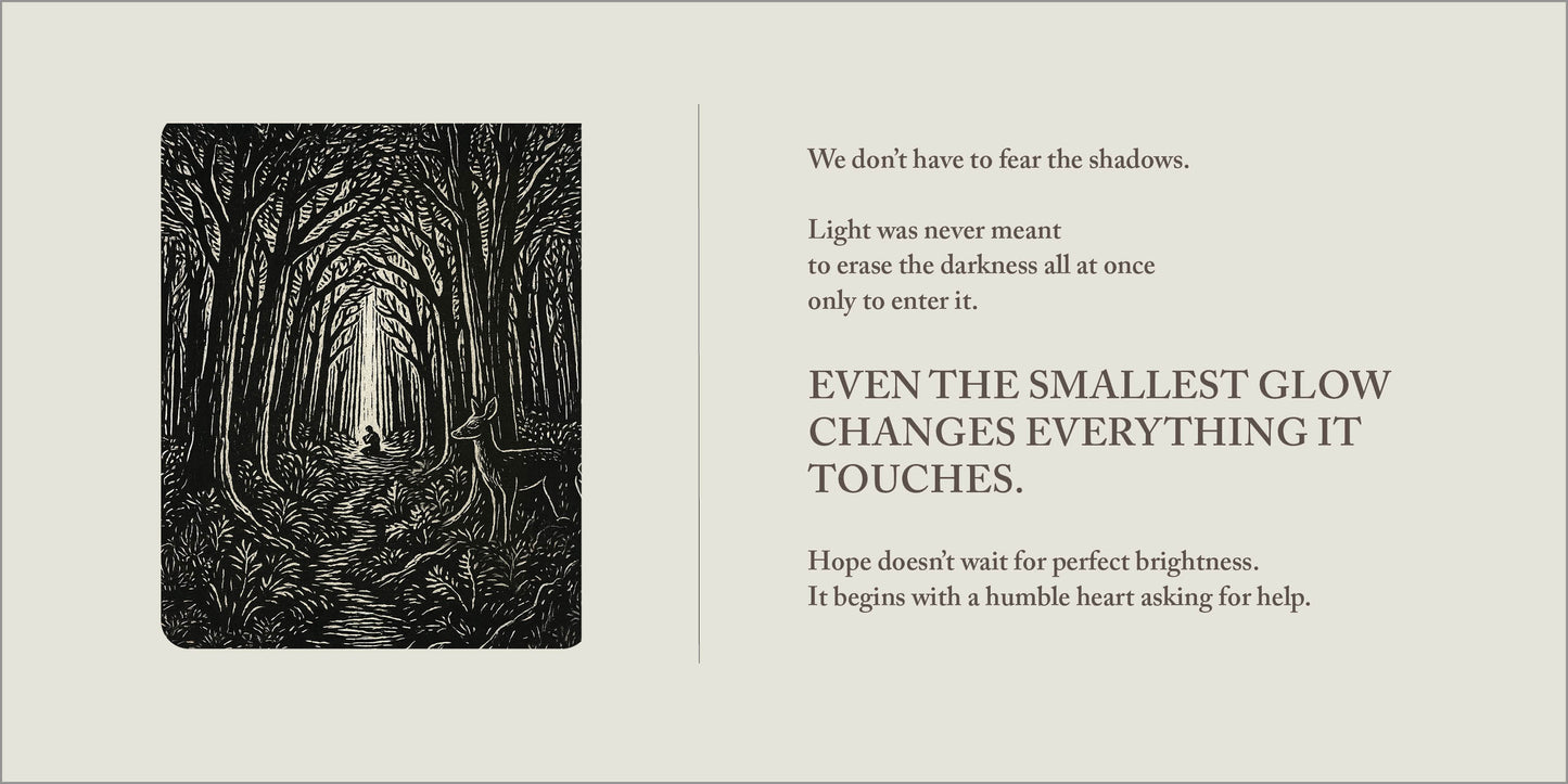 Still Waters desktop calendar | faith artwork flipbook, illustrated scenes